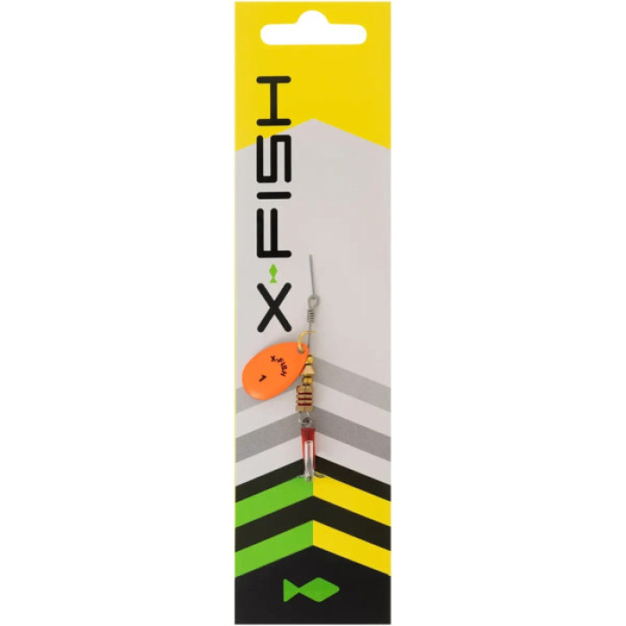 Блешня X-Fish Stark 2.5g 1 Nikel UV orange (1917.07.32)