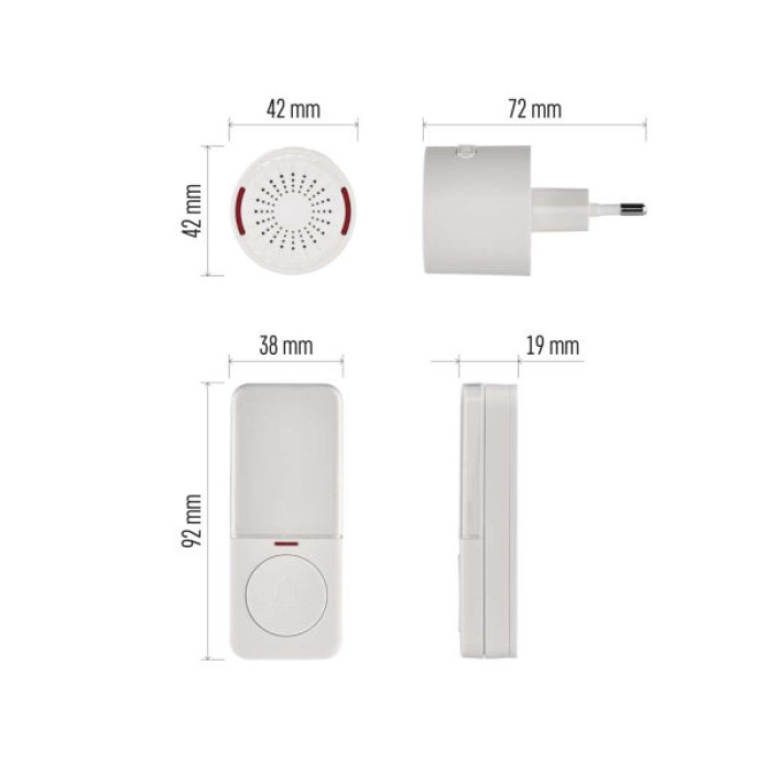 Дверний дзвінок EMOS бездротовий EMOS P5734 (P5734)