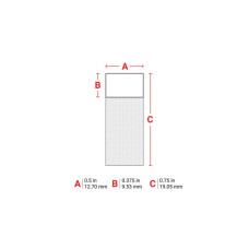 Стрічка для принтера етикеток Brady M21-11-427, вирубні, для дроту Ø1,52-5,05мм / пробірок 0,5-0,7ml, 150шт, black on white (152083)