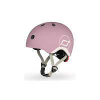 Шолом Scoot&Ride пастельно-бузковий з ліхтариком 45-51см (SR-181206-WILDBERRY)