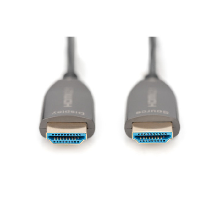 Кабель мультимедійний HDMI M to HDMI M 30m 8K AOC hybrid-fiber black Digitus (AK-330126-300-S)