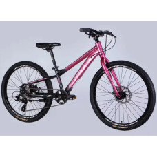 Велосипед Formula 24" F-1 DD рама-11" AL 2026 рожево-чорний (OPS-FR-24-450)
