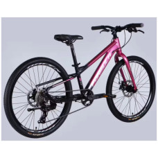 Велосипед Formula 24" F-1 DD рама-11" AL 2026 рожево-чорний (OPS-FR-24-450)