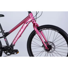 Велосипед Formula 24" F-1 DD рама-11" AL 2026 рожево-чорний (OPS-FR-24-450)