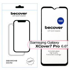 Скло захисне BeCover Samsung Galaxy XCover7 Pro SM-G766B 10D Black (713554)