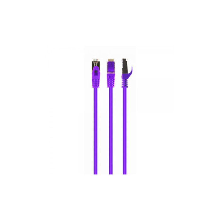 Патч-корд 10м S/FTP Cat 6A CU LSZH violet Cablexpert (PP6A-LSZHCU-V-10M)