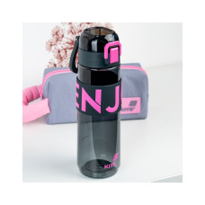 Пляшка для води Kite 680 мл чорно-рожева (K25-1233-3)