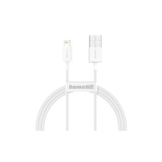 Дата кабель USB 2.0 AM to Lightning 2.0m Superior Fast Charging 2.4A white Baseus (CALYS-C02)