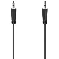 Кабель мультимедійний 3.5mm M to 3.5mm M 3.0m Black Hama (00205115)