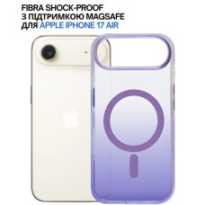 Чохол до мобільного телефона BeCover FIBRA Shock-Proof MagSafe Apple iPhone 17 Air Light Purple (715456)