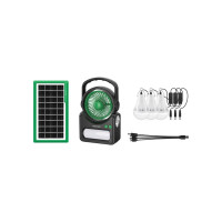 Ліхтар NEWVEW з вентилятором комплект NV-T255 Solar Panel 4500mAh (NWVW-NV-T255-GN)