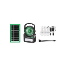 Ліхтар NEWVEW з вентилятором комплект NV-T255 Solar Panel 4500mAh (NWVW-NV-T255-GN)
