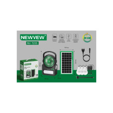 Ліхтар NEWVEW з вентилятором комплект NV-T255 Solar Panel 4500mAh (NWVW-NV-T255-GN)