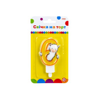 Свічка Maxi Llama "6" висотою 7,62 см (MX622068-6)