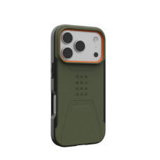 Чохол до мобільного телефона UAG iPhone 17 Pro Civilian MagSafe Olive/Orange (114545117297)