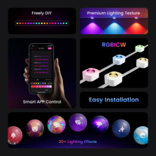 Гірлянда Yeelight Permanent Outdoor Lights зовнішнє 15 м 12V, BLE (YLYDD-0044)