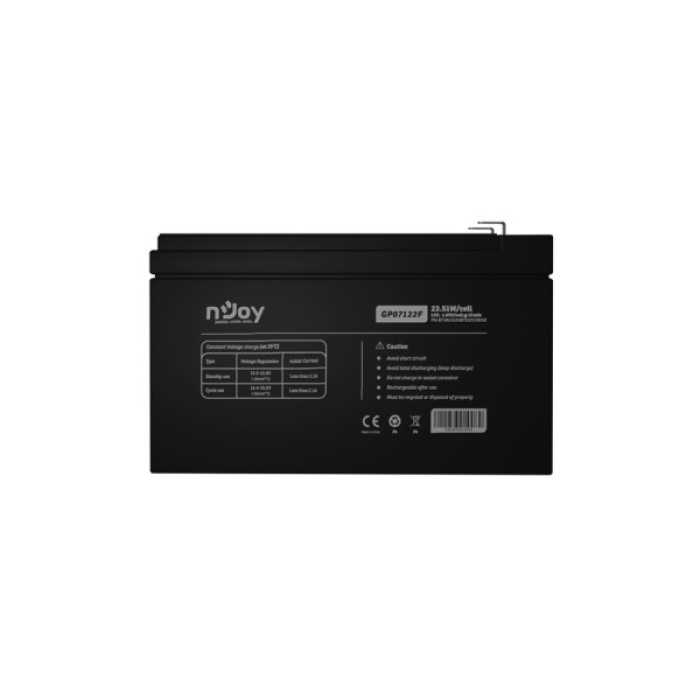 Батарея до ДБЖ nJoy 12V 7Ah (BTVACGUOBTD2FCN01B) AGM (GP07122F)