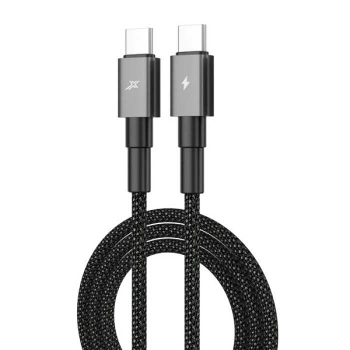 Дата кабель USB-C to USB-C 1.0m 100W black Grand-X (CC-08B)