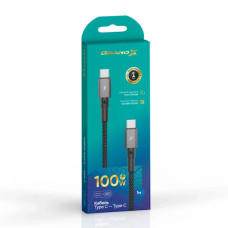 Дата кабель USB-C to USB-C 1.0m 100W black Grand-X (CC-08B)