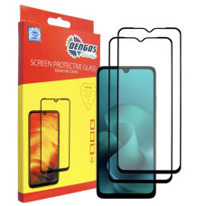 Скло захисне Dengos Motorola G06 / G06 Power Black 2 pcs (DG-TG2P-92)