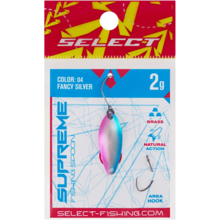 Блешня Select Supreme 2.0g 27mm 04 Fancy Silver (1870.80.40)