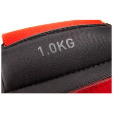 Обважнювач Reebok Flexlock Wrist Weights чорний, червоний RAWT-11261 1.0 кг (885652017190)