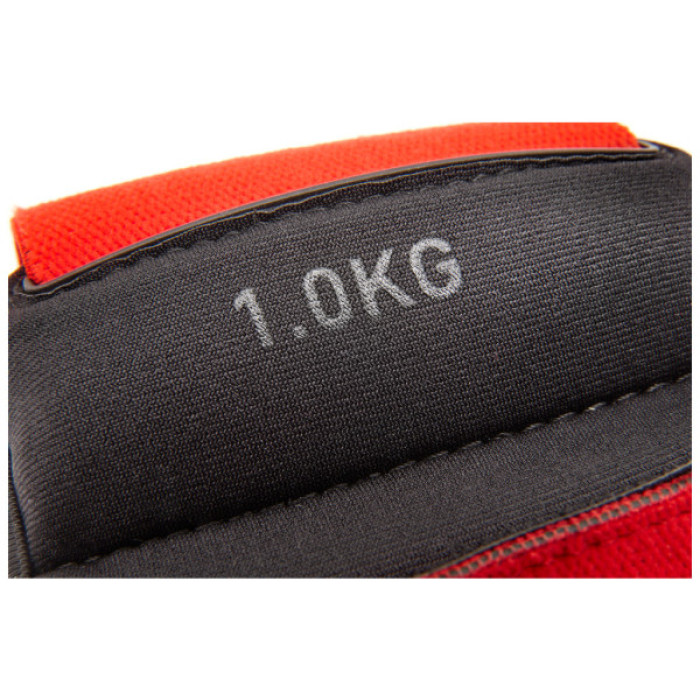 Обважнювач Reebok Flexlock Wrist Weights чорний, червоний RAWT-11261 1.0 кг (885652017190)
