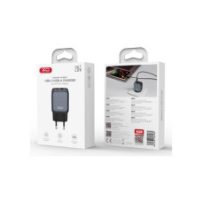 Зарядний пристрій XO L154 USB-C PD20W + USB-A QC3.0 Black (L154.black)