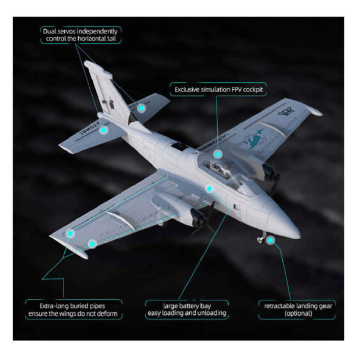 Літаюче крило ATOMRC Beluga RTH (BRTH)