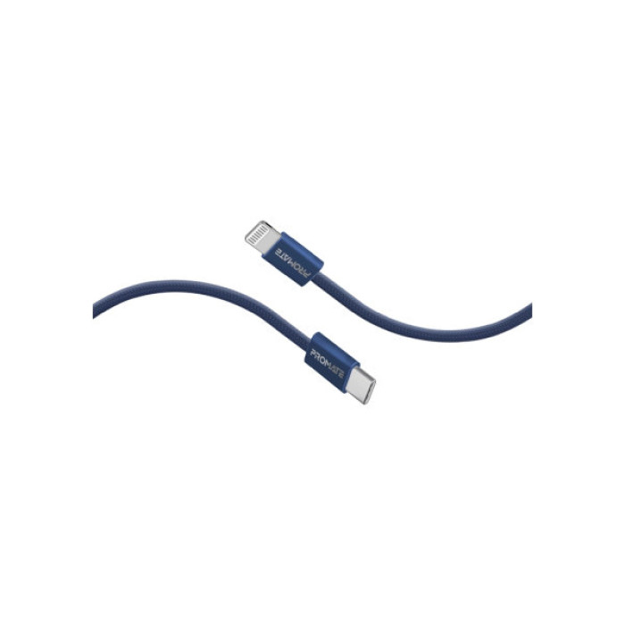 Дата кабель USB-C to Lightning 1.2m Promate (ecoline-ci120.navy)