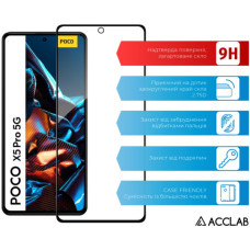 Скло захисне ACCLAB Full Glue Xiaomi Poco X5 Pro Black (1283126567384)