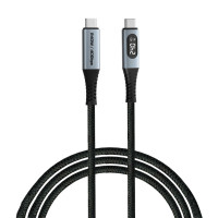 Дата кабель USB-C to USB-C 1.2m with display 240W black Verbatim (31849)
