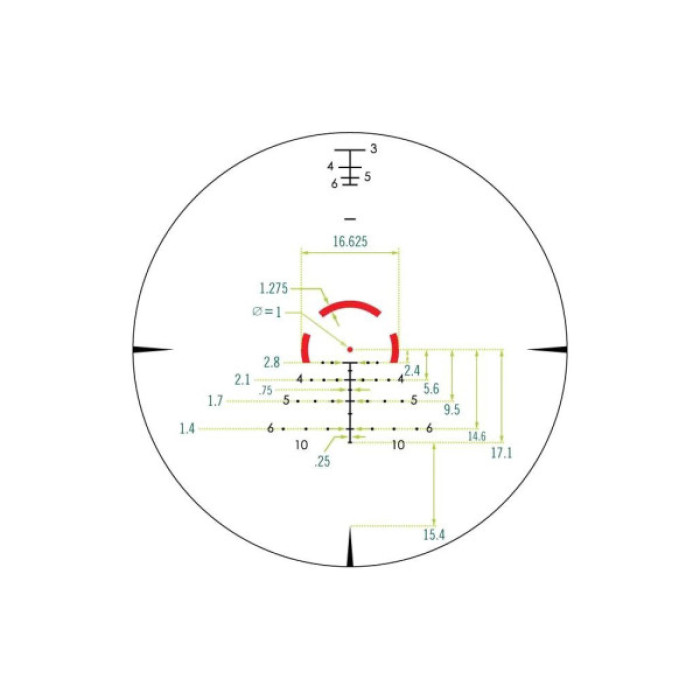 Оптичний приціл Vortex Strike Eagle 1-8x24 сітка AR-BDC3 c підсвічуванням (SE-1824-2)
