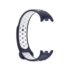 Ремінець до фітнес браслета BeCover Vents Style для Xiaomi Mi Smart Band 10 Blue-White (713632)