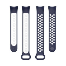 Ремінець до фітнес браслета BeCover Vents Style для Xiaomi Mi Smart Band 10 Blue-White (713632)