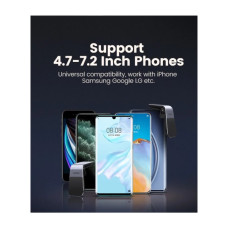 Універсальний автотримач Ugreen LP290 Waterfall-Shaped Magnetic Phone Holder Black (80712B)