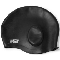 Шапка для плавання Aqua Speed Ear Cap Comfort 9894 289-07 чорний OSFM (5908217698940)