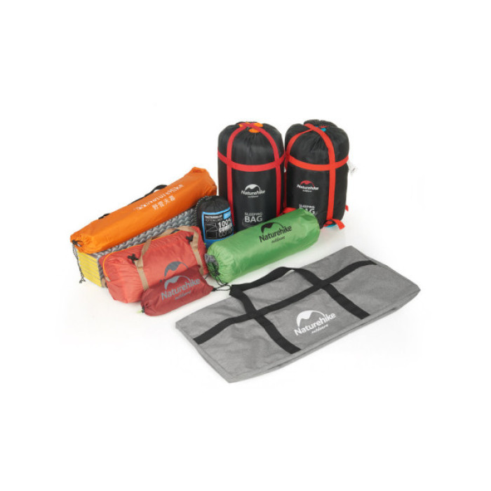 Дорожня сумка Naturehike баул NH17S021-M 45 л сірий (6927595724910)