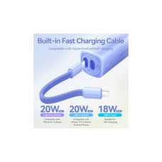 Батарея універсальна VENTION 5000mAh 20W PD, USB-C In/Out, Lightning In/Out, with cable, Gradient Gray (FHWM0)