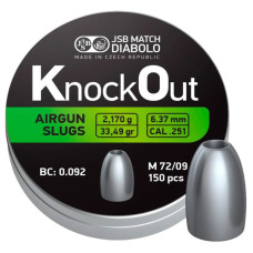 Пульки JSB Diabolo KnockOut Slugs .251 (546125-150)