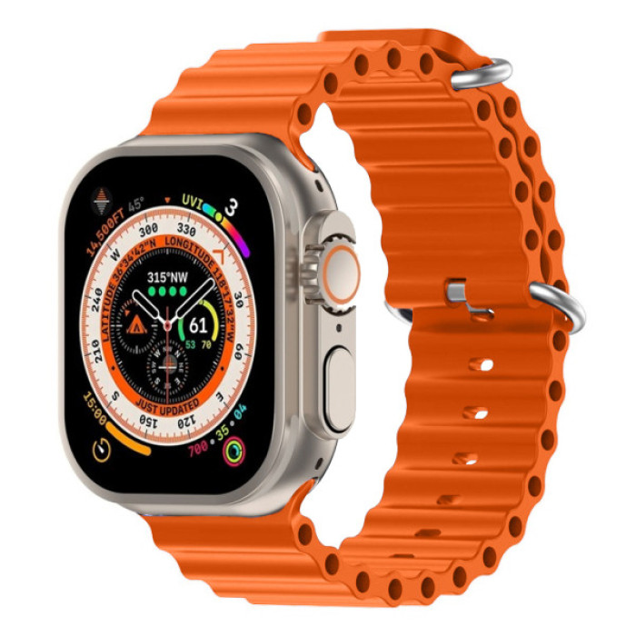 Ремінець до смарт-годинника Armorstandart Ocean Band для Apple Watch 49/46/45/44/42 (Series 1-3) Orange (ARM81039)