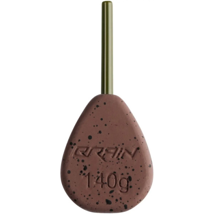 Грузило Brain In-Line Flat Lead 140g 2шт/уп Brown (1858.32.20)