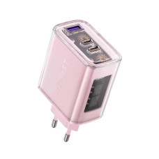 Зарядний пристрій Acefast 3xUSB 65W (2xUSB-C+USB-A) Gan A45 Fast Charger Cherry blossom (6974316282082)