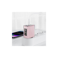 Зарядний пристрій Acefast 3xUSB 65W (2xUSB-C+USB-A) Gan A45 Fast Charger Cherry blossom (6974316282082)