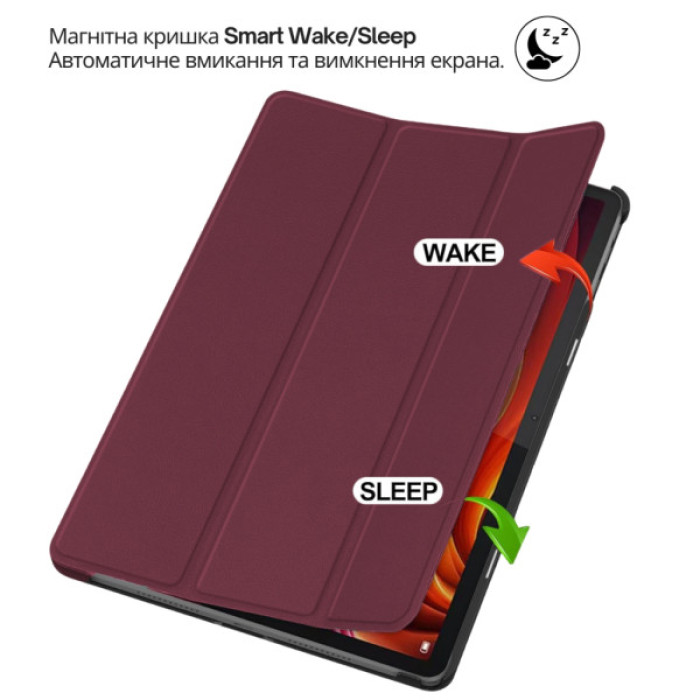 Чохол до планшета BeCover Smart Case Lenovo Idea Tab Plus 12.1" Red Wine (715085)