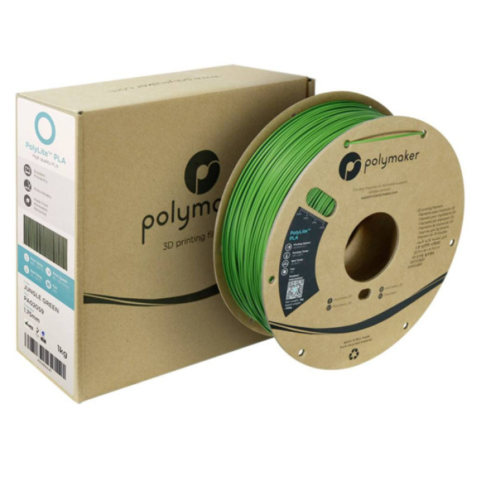 Пластик для 3D-принтера Polymaker PLA POLYLITE 1,75mm 1kg JUNGLE GREEN (PA02059)