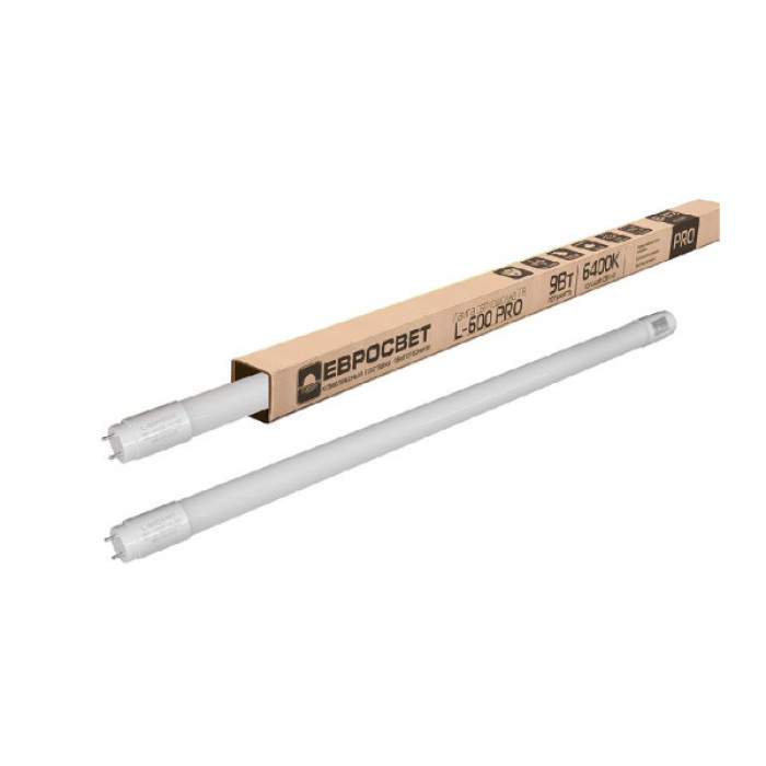 Лампочка Євросвітло PRO 9Вт 6400K L-600, T8, G13