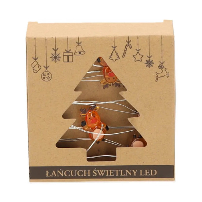 Гірлянда Chomik Струна Олень 2.2 м 20 LED Теплий білий (5900779854161)