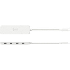 Концентратор J5create USB-C to 4xUSB-C 3.2 10Gbps white (JCH345EW-N)