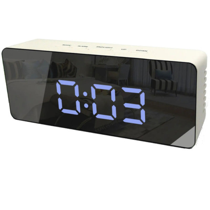 Настільний годинник Technoline WT475 White/Black Mirror (DAS302983)